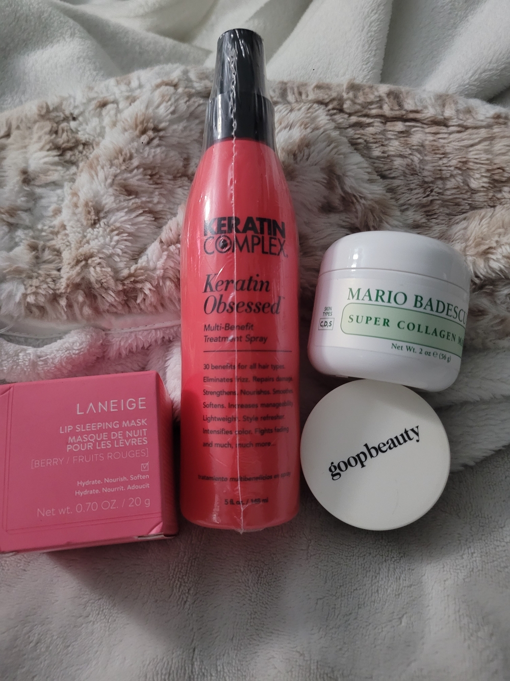 Beauty Bundle Laneige Lip Mask Mario Badescu Collagen Keratin Complex Goop